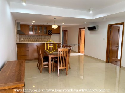 Semi-furnished apartment with simplified style for rent in River Garden