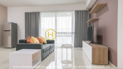 Modern design apartment with clean-lined silhouette furnishings for rent in Vista Verde