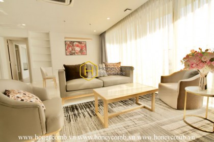 Luxury design apartment with large living space in Waterina Suites for rent