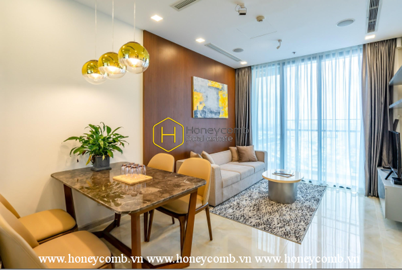 Thật là 1 căn hộ tuyệt vời cùng nội thất hiện đại tinh tế cho thuê tại Vinhomes Golden River
