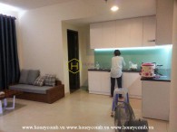 Wonderful 2 bedrooms apartment with middle floor in Masteri Thao Dien