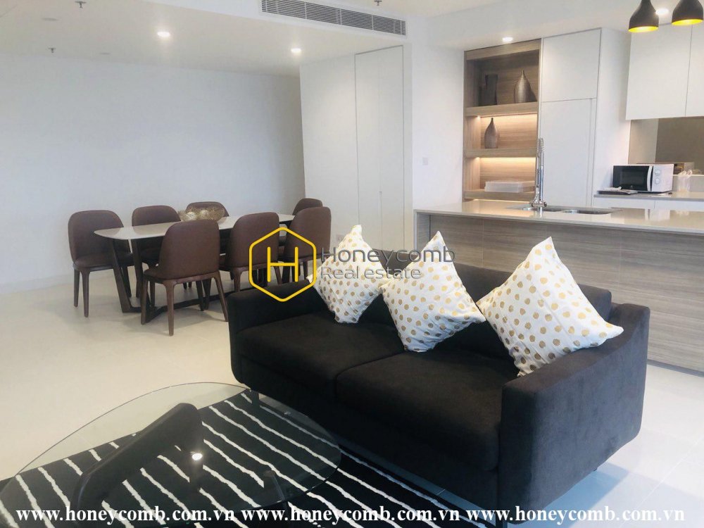 Căn hộ 3 phòng ngủ sáng sủa và lộng lẫy cho thuê tại City Garden