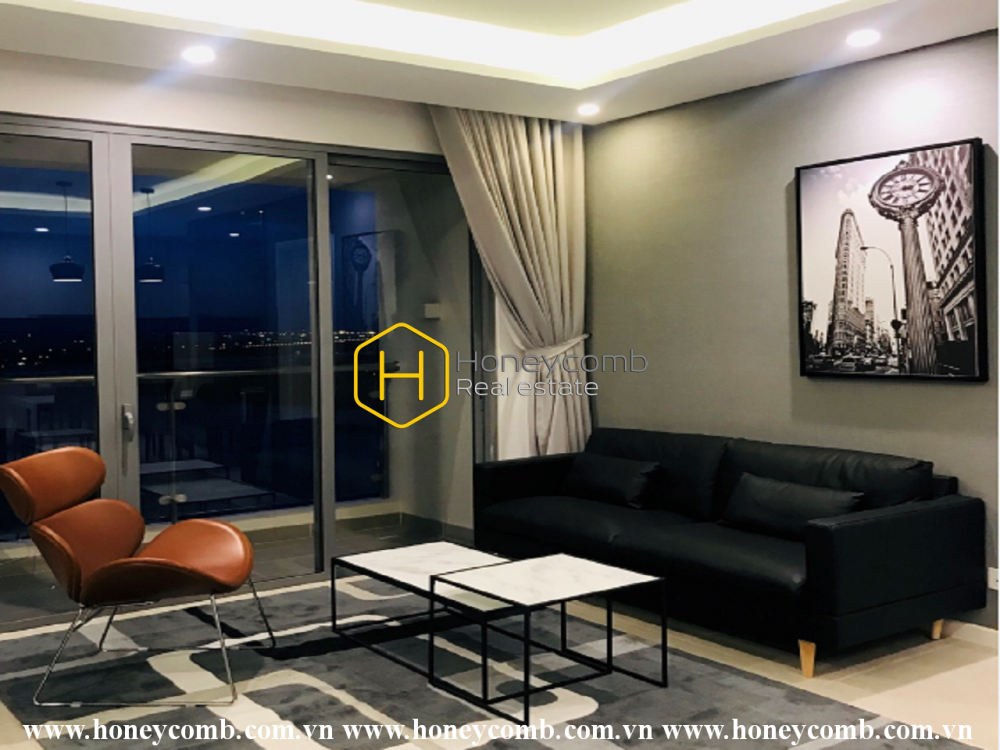 Căn hộ ấn tượng với phong cách tối giản ở Diamond Island cho thuê