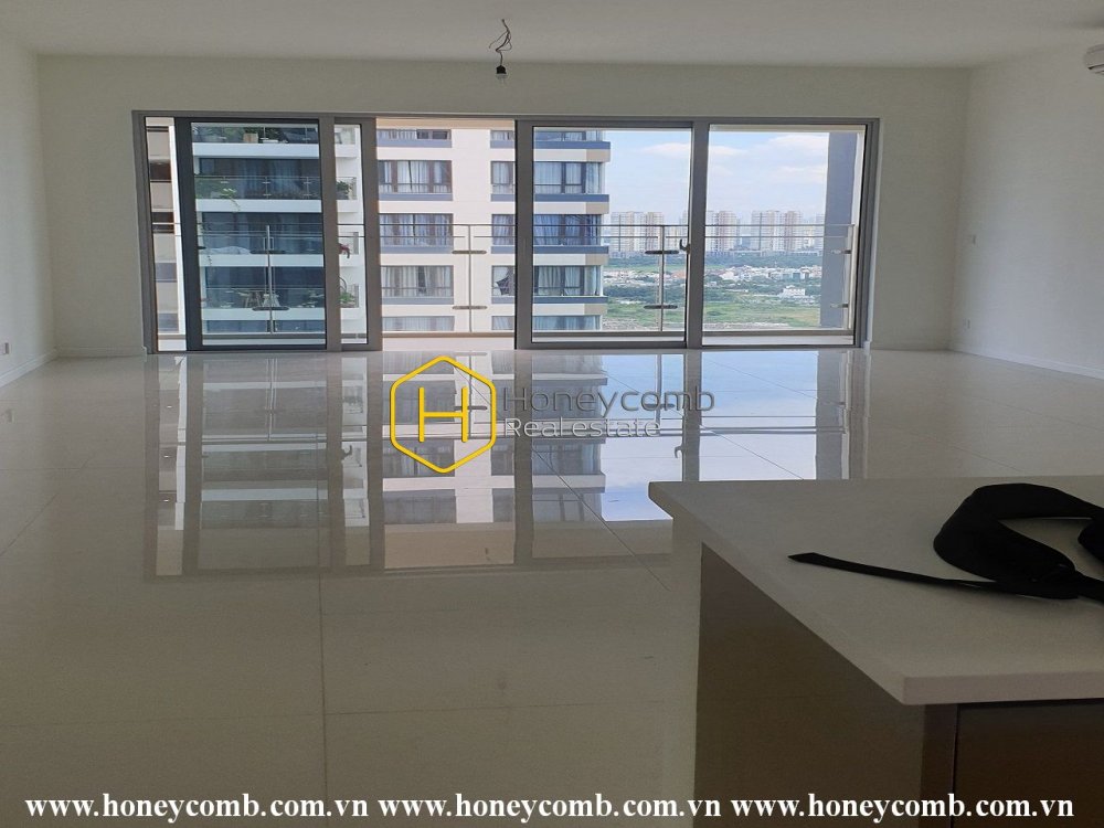 Manually arrange and choose the interior of the unfurnished apartment in Estella Heights
