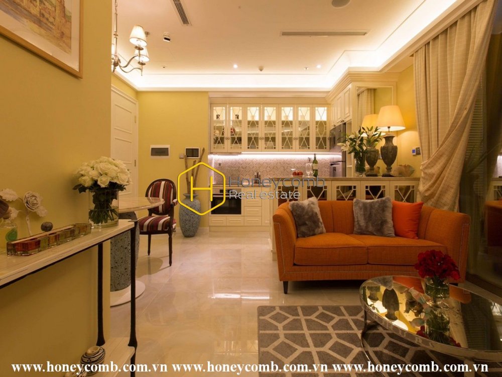 Căn hộ 2 phòng ngủ với nội thất sang trọng, cao cấp, cho thuê tại Vinhomes Golden River