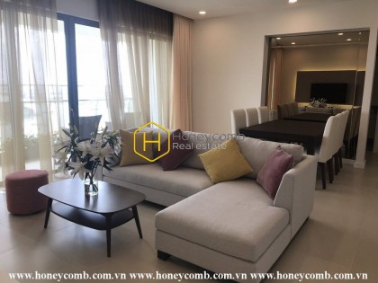 Beautifully decorated apartment with elegant interior for rent in Gateway Thao Dien