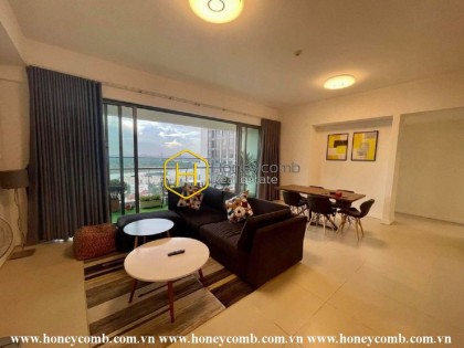 High-end apartment in Gateway Thao Dien with elegant color tones exuding a gentle, pure look