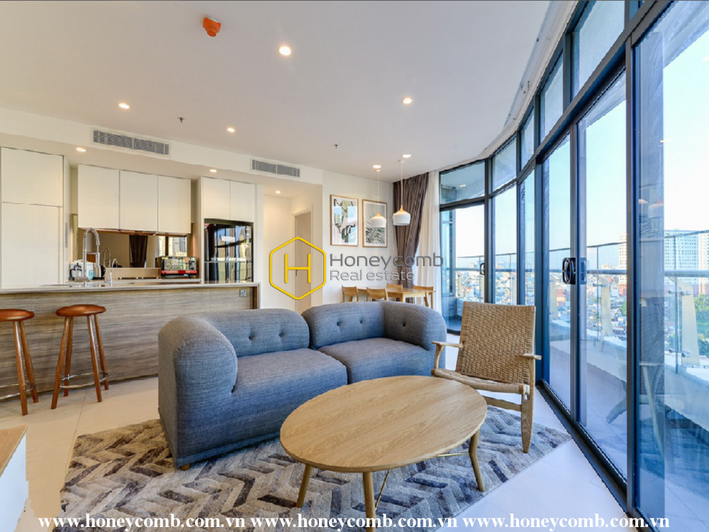 Căn hộ 2 phòng ngủ có đầy đủ nội thất cho thuê tại City Garden