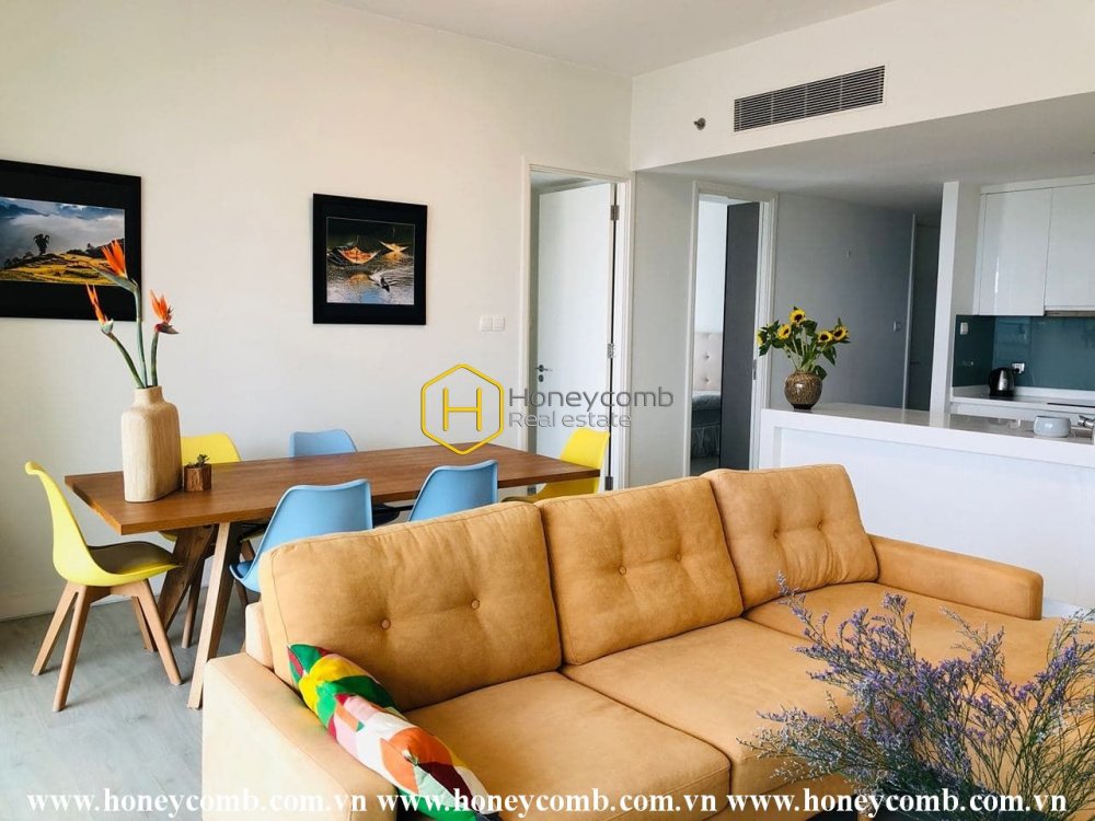 Contemporary fully furnished 2 bedrooms apartment in Gateway Thao Dien