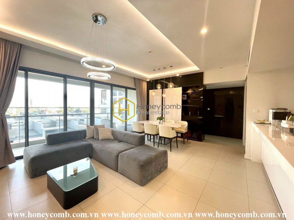 Căn hộ 3 phòng ngủ tiện nghi, tầm nhìn đẹp cho thuê tại Gateway Thảo Điền