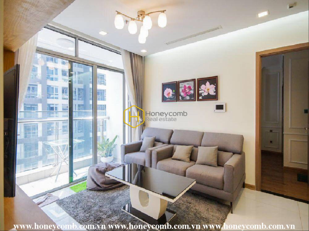 Căn hộ Vinhomes Central Park mang lại sự ấm áp với thẩm mỹ trung tính đơn giản