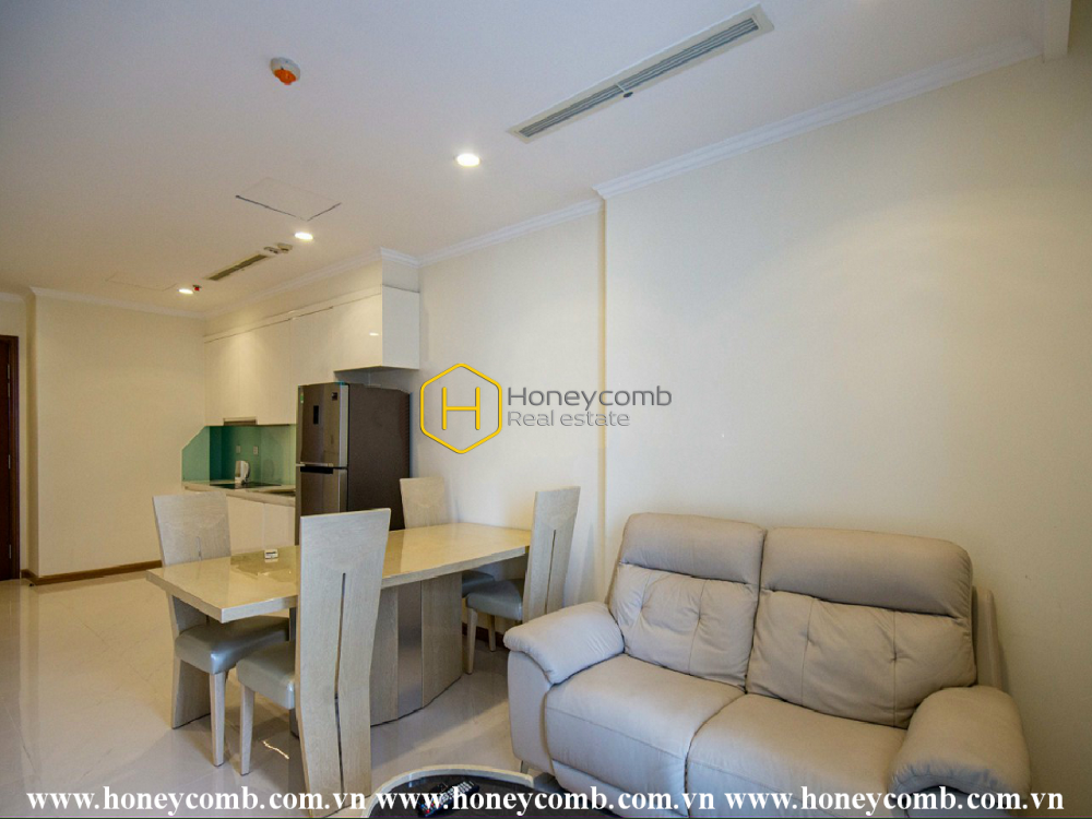 Tông màu ngọt ngào và êm dịu và nội thất cao cấp trong căn hộ Vinhomes Central Park