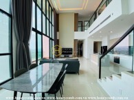 Charming Warm Tone And Luxury Interiors Penthouse In D’edge Thao Dien For Rent