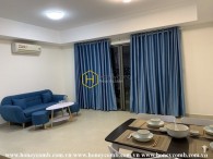 A Masteri Thao Dien apartment for rent with blue and white accents