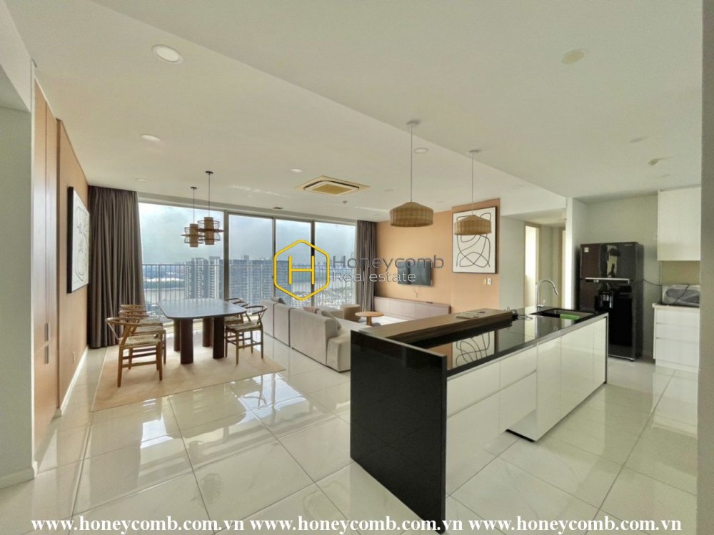Gorgeous is the key word to describe the stunning beauty of this apartment in Waterina Suites
