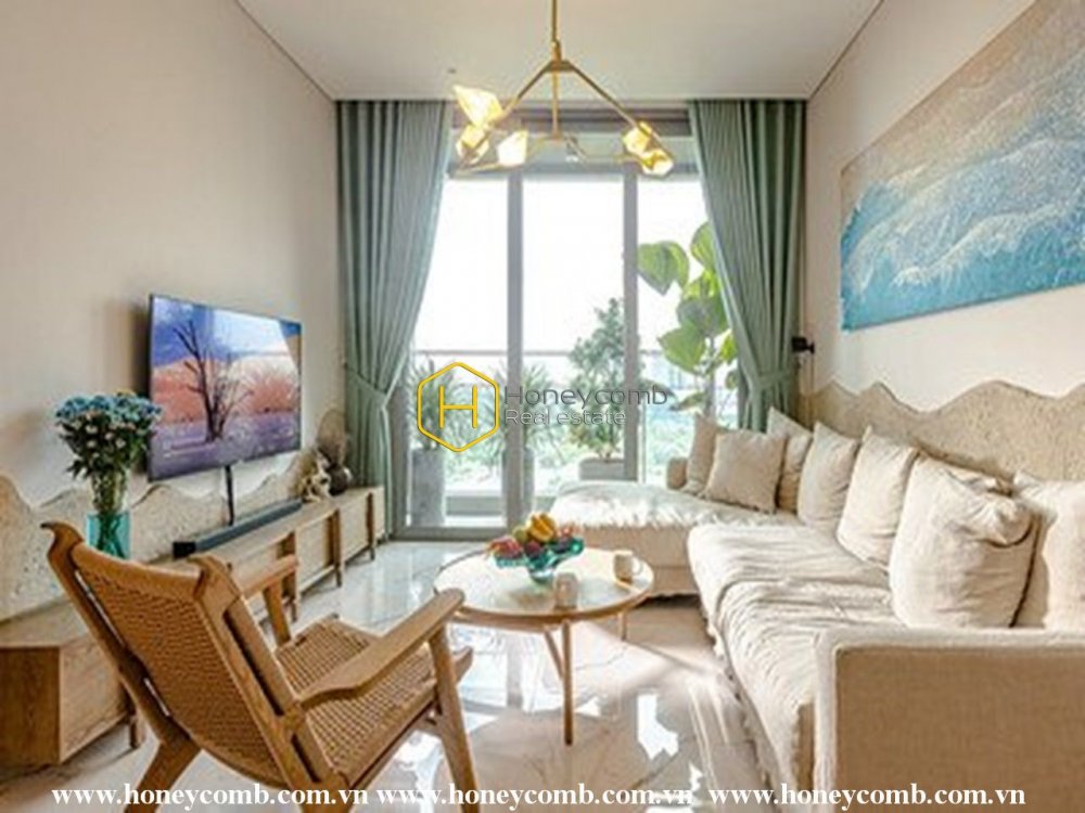 Cho thuê căn hộ tuyệt đẹp ở Empite City với 2 phòng ngủ và chưa nội thất