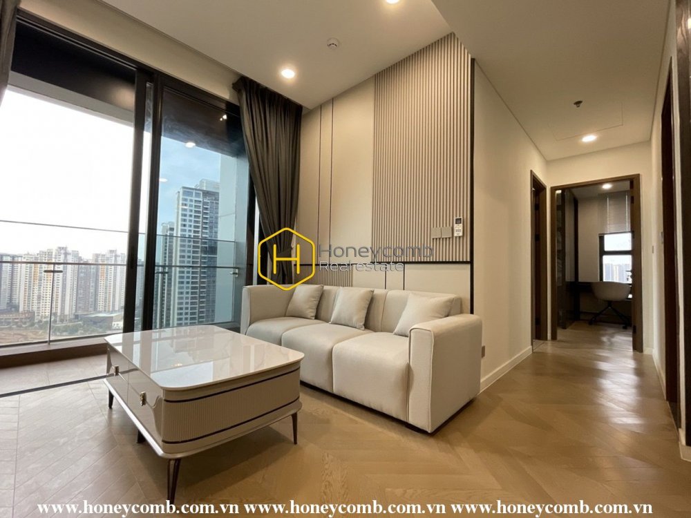 An enchanting apartment in typical modern Asian design at Lumiere Riverside