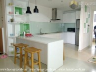 Two bedrooms apartment with wide kitchen and river view in Masteri Thao Dien for rent