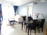 Two bedrooms apartment with closed kitchen and high floor in Masteri Thao Dien for rent