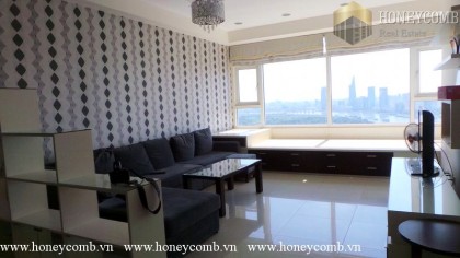 Three bedroom apartment with modern style and river view in Sai Gon Pearl for rent