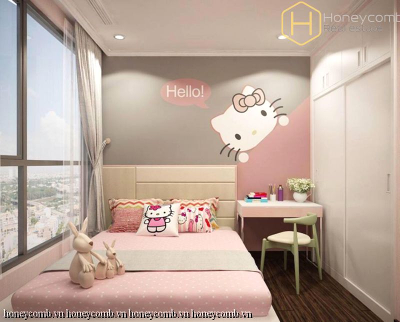 Căn hộ 2 phòng ngủ dễ thương cho thuê tại Vinhomes Central Park