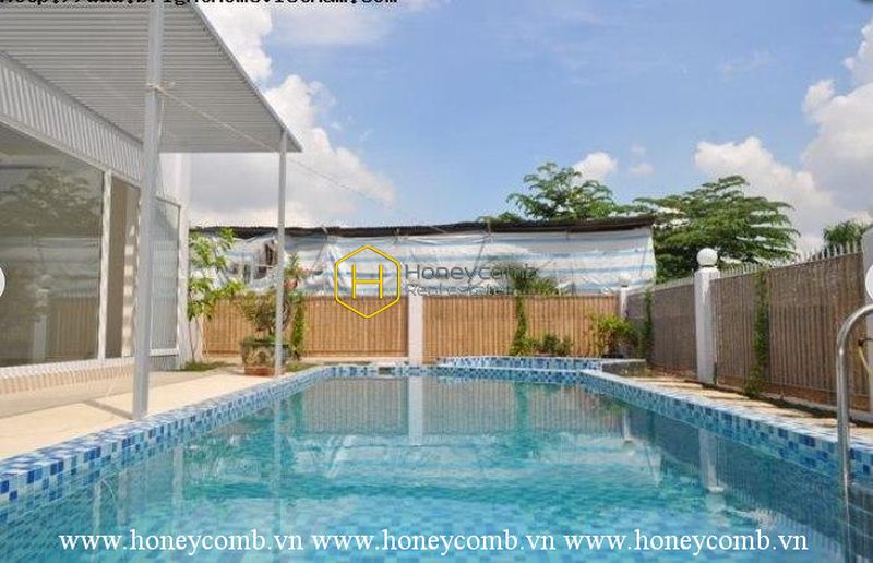 Enjoy the nonstop luxurious life with spacious and elegant wooden furnished Villa in District 2