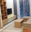 Simplified design apartment with subtle wooden furnishings for rent in Vinhomes Central Park