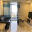 Sự trang trí đơn giản với căn hộ thiết kế chuyển tiếp cho thuê này tại Vinhomes Central Park