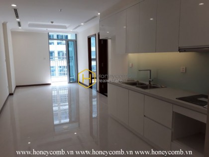 Ornate architecture unfurnished apartment for rent in Vinhomes Central Park