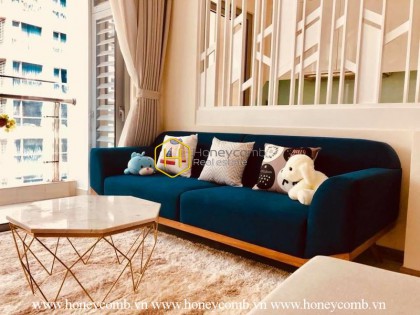 Colorful design apartment and full of creative ornamentations for rent in Vinhomes Central Park