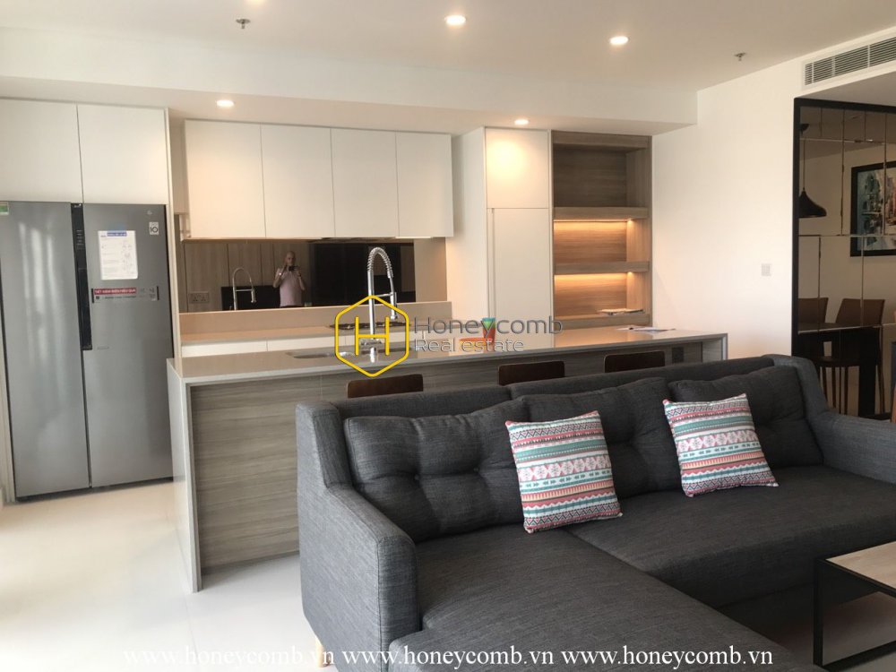 Căn hộ 3 phòng ngủ đầy đủ tiện nghi cùng tầm nhìn đẹp cho thuê tại City Garden