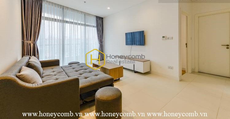 Căn hộ 2 phòng ngủ với trang trí đẹp mắt cho thuê tại City Garden