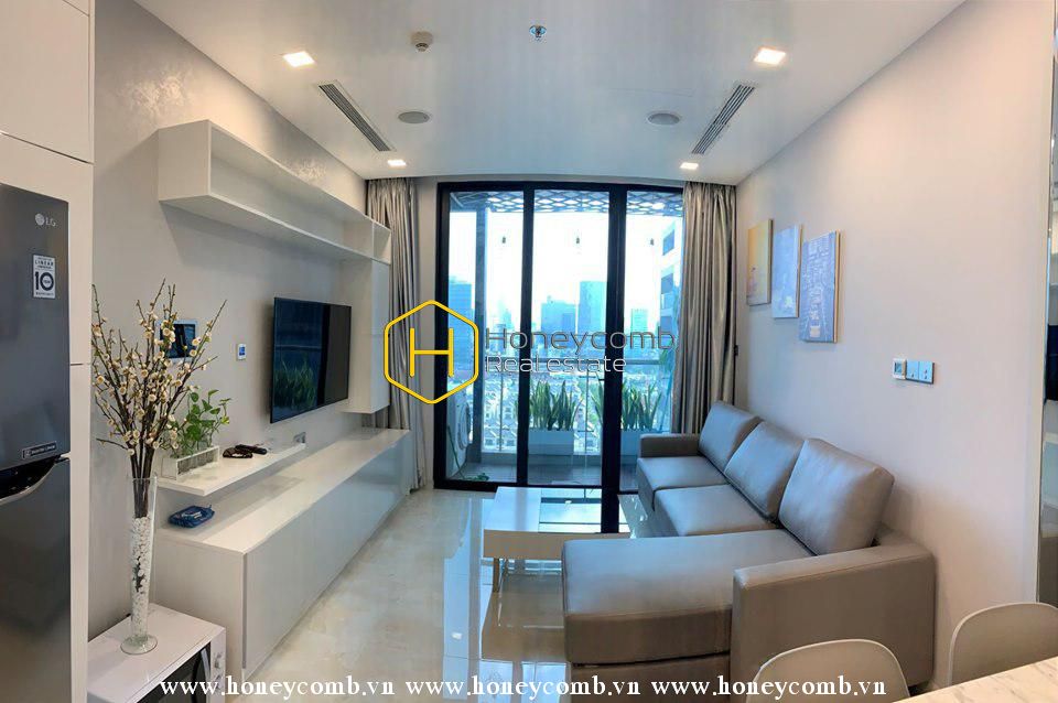 The 1 bedroom-apartment with brutalism style is very hot in Vinhomes Golden River