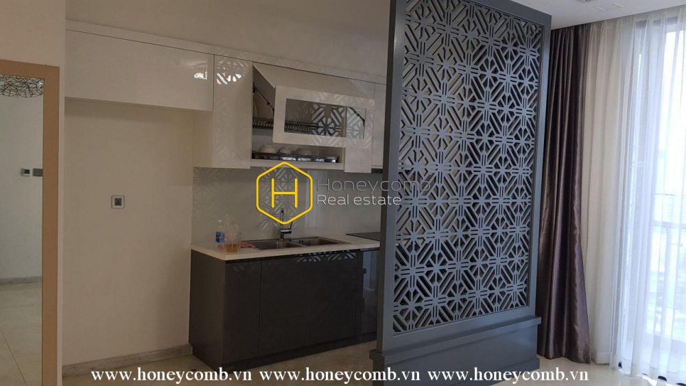 Đây là căn hộ 1 phòng ngủ dễ thương và tinh tế cho thuê tại Vinhomes Golden River