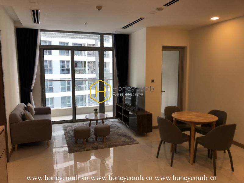 Cho thuê căn hộ 2 phòng ngủ với thiết kế cực "ngọt" ở Vinhomes Central Park