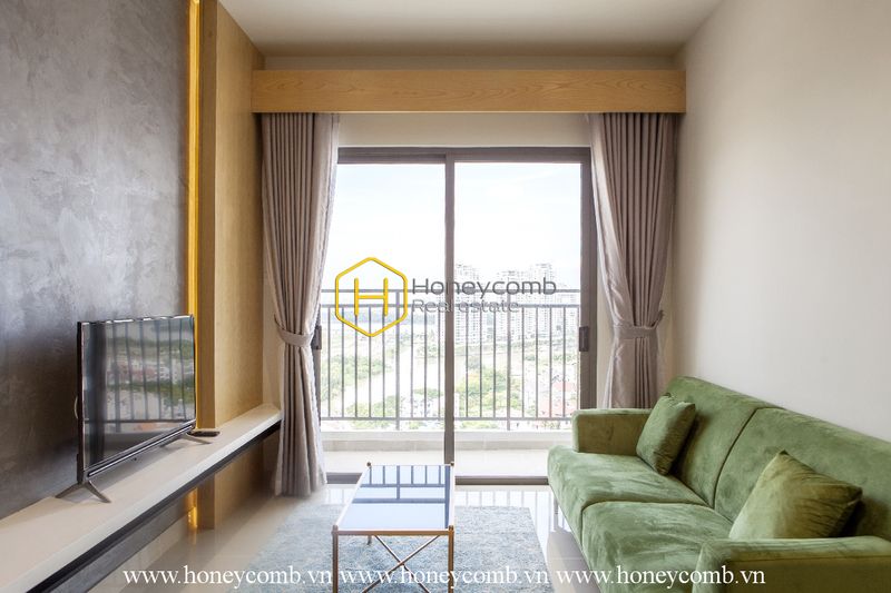 A chic apartment with brilliant accent wall corners in The Sun Avenue is now