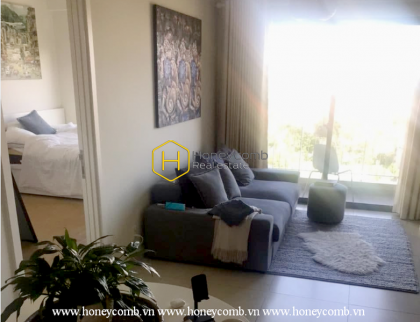 Cho thuê căn hộ ở Masteri Thao Dien với phòng khách ấm cúng