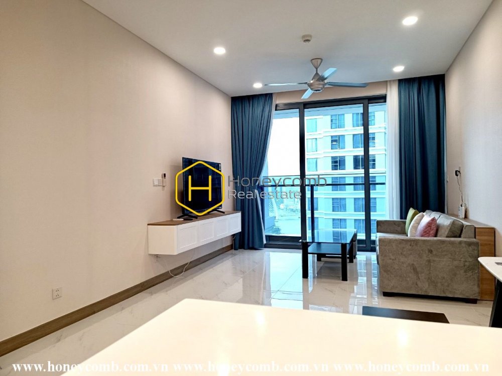 Căn hộ ngập tràn ánh sáng với đầy đủ nội thất ở Sunwah Pearl