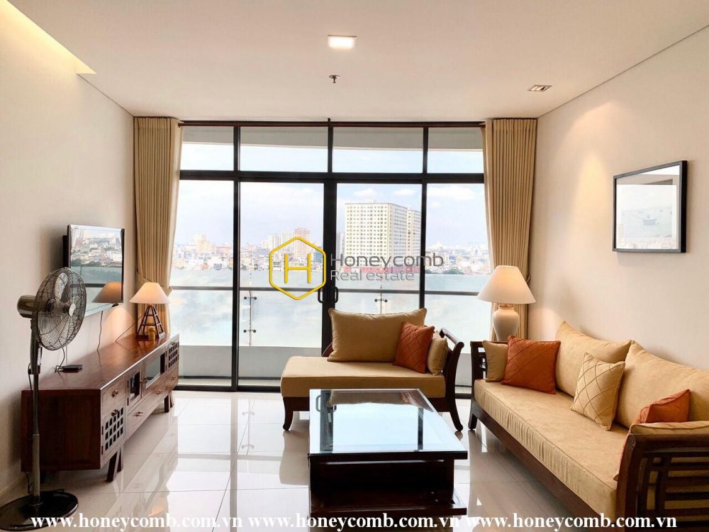 Căn hộ 1 phòng ngủ với tông màu trắng sang trọng cho thuê tại City Garden