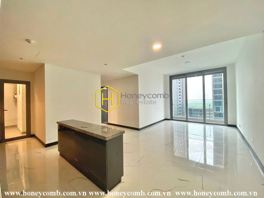 Ôm trọn vẻ trắng tinh khiết của căn hộ không nội thất ở Empire City
