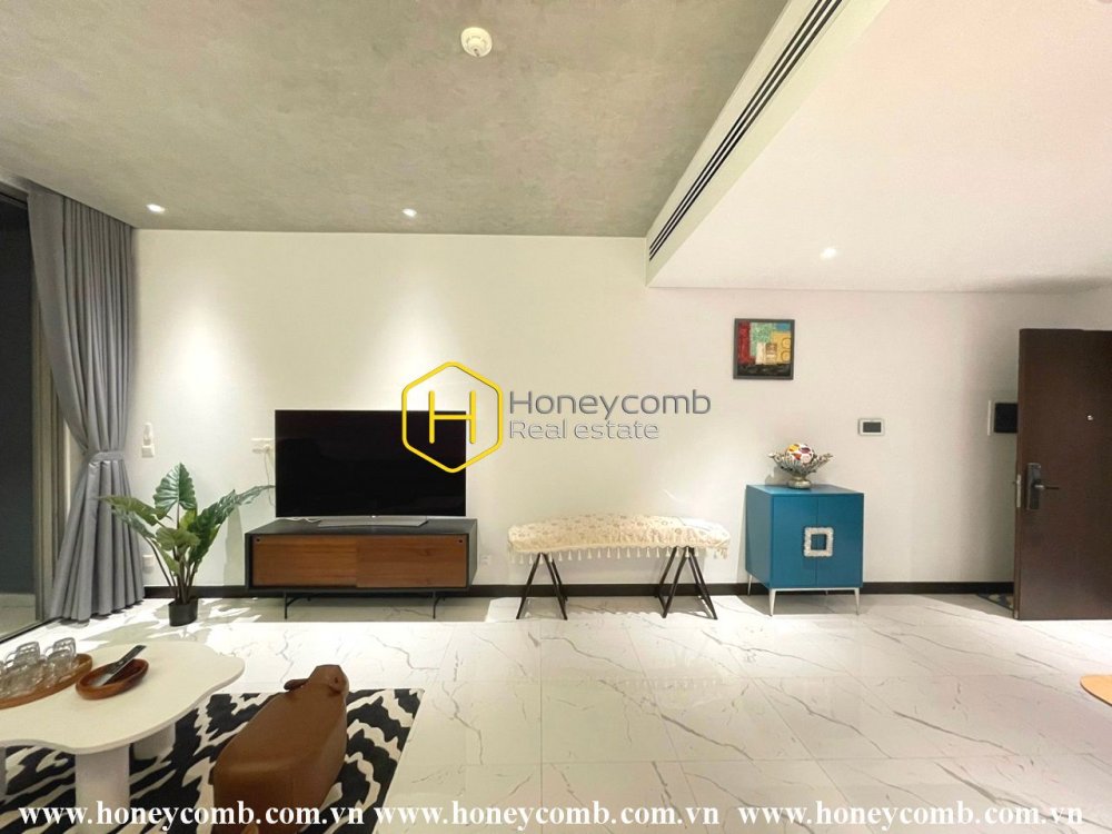 Căn hộ cao cấp ở Empire City với tông màu sắc nhã nhặn toát lên vẻ dịu dàng, thanh khiết