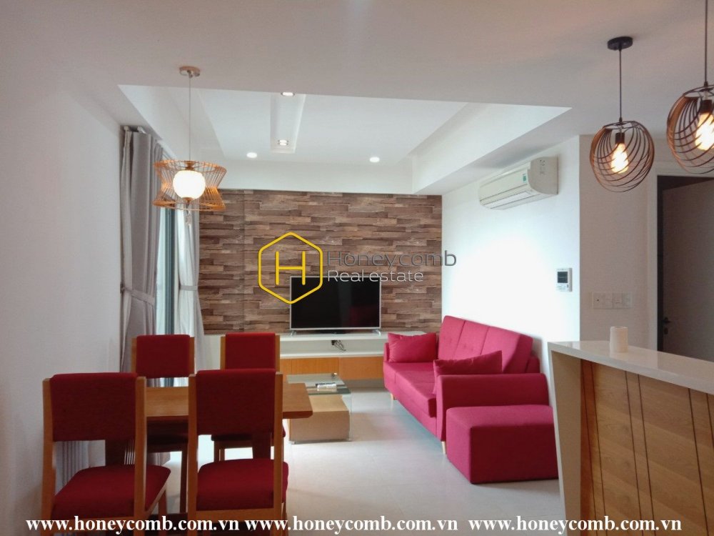 Căn hộ 2 phòng ngủ với nội thất mới tại Masteri Thảo Điền cho thuê