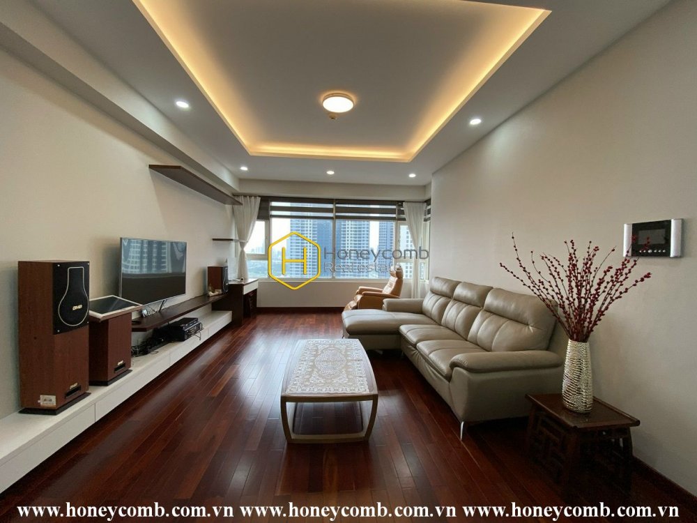 Charming and tranquil is what this Saigon Pearl apartment expresses