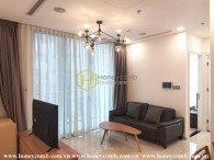 Experience the rustic design and transquil river view in this Vinhomes Golden River apartment for rent