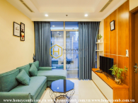 Một căn hộ ấm cúng với sắc vàng rực rỡ tại Vinhomes Central Park