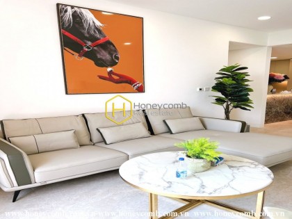A stylish apartment with a spacious river view in The River Thu Thiem apartment for rent