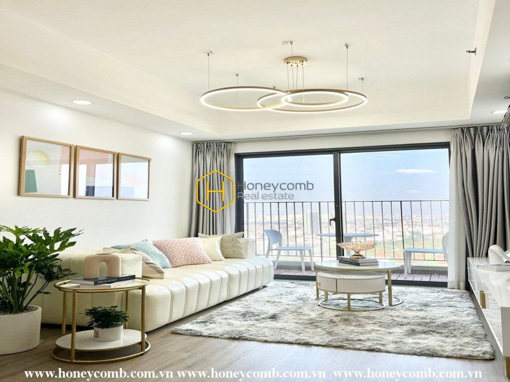 Căn hộ 2 phòng ngủ cho thuê tại Masteri Thảo Điền, tẩm nhìn ra sông, lầu cao