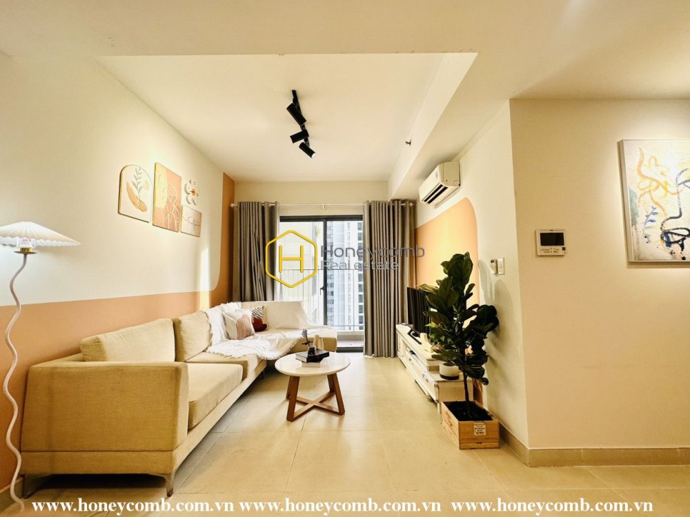 Chớp ngay không gian sống ấm áp trong căn hộ 2 phòng ngủ ở Masteri Thao Dien