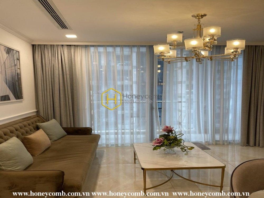 Căn hộ 2 phòng ngủ với cách bài trí đáng yêu ở Vinhomes Golden River