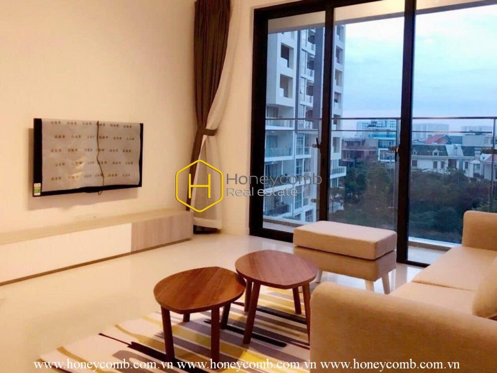 Căn hộ đẹp với nội thất mộc mạc cho thuê ở Estella Heights